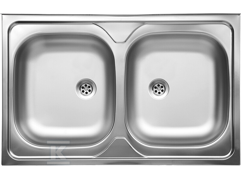 50 ZLEW NAKŁADANY 2 KOM.50X80CM Z SYFO.